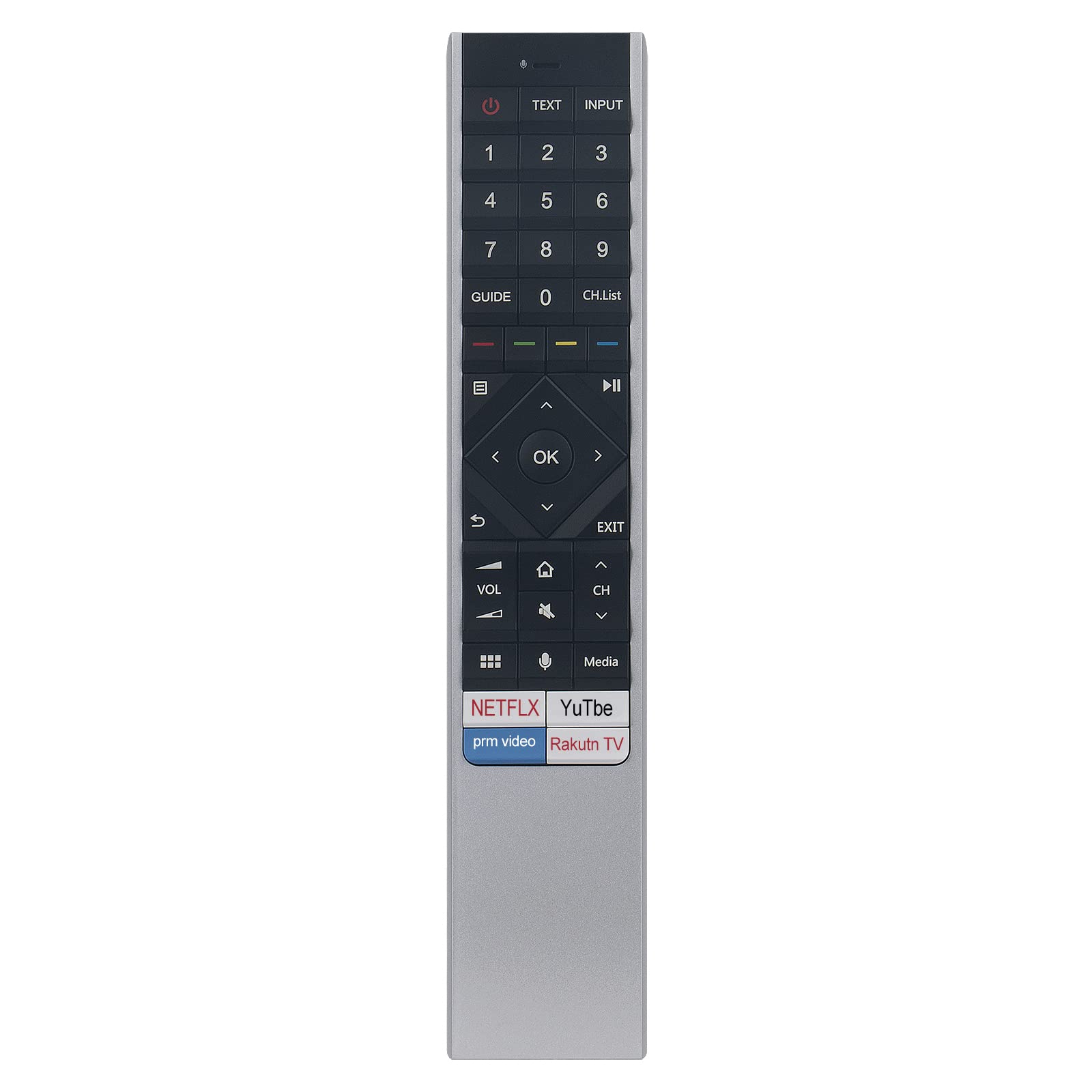 VINABTY ERF6A64 Replacement Voice Remote Control Applicable For Hisense QLED 4K TV HT267138 65U8QF 88L5VG H55U8B H65U8B ERF6A64 120L5F-A12 100L5F-D12 100L5F-B12 120L9G-A12 120L5FTUK-A12