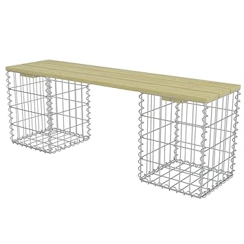 Vidaxl Kiefer Gabionenbank 120x40x45cm Gabione Gartenbank Sitzbank Bank Draht Gartenmobel Zubehor Sicooblojicred Com Br