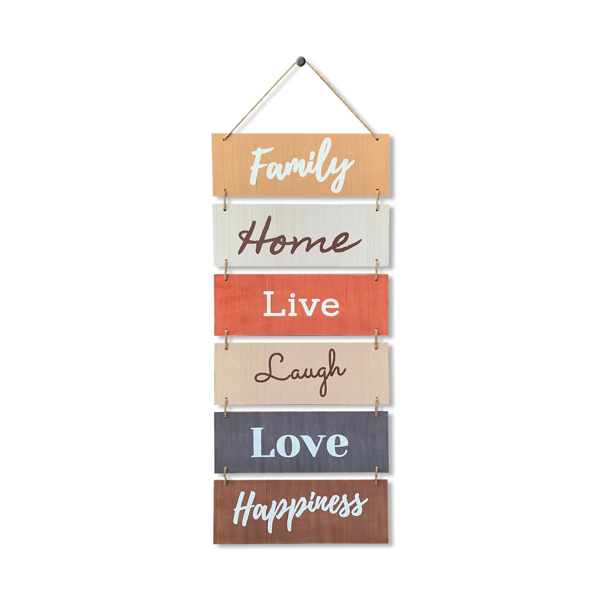 Photo 1 of Hanging Wall Décor Sign - Welcome Vertical Wall Art Decorations, Rustic Home Accessories for Living Room, Bedroom, Family, Dining, and Kitchen, Outdoor Signs for House, Live, Laugh, Love Plaques