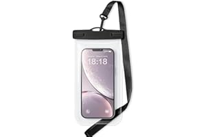 Criyar 1/2 Pack Waterproof Phone Pouch Compatible with iPhone 17/16/15/14/13/12 Pro Max & Galaxy S24+/S23 7in Waterproof Phone Case,IPX8 Beach Travel Must Haves,Beach Essential Dry Bag, Black, 1 Pack