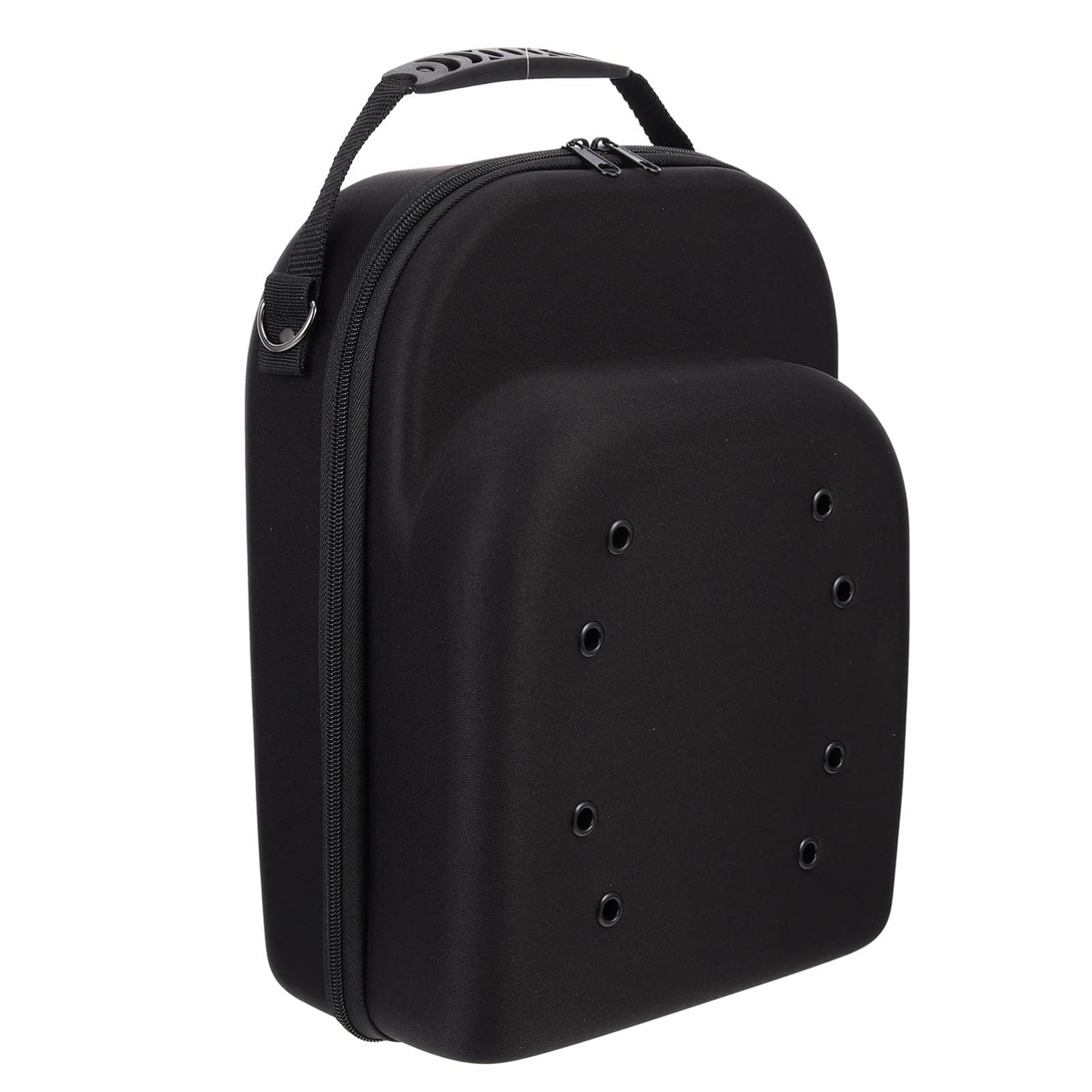Cabilock Hat Storage Hard EVA Hat Bag Black Travelling Strap Caps, Bag Storage Hats Eva Bowler for Carry Carrier Shoulder Case with Handle and On Back Mens Home Baseball Travel Holder