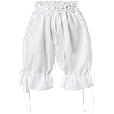 Nuoqi Womens Lolita Bloomers Maid Ruffle Pumpkin Pants Shorts