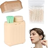 Ear Piercing Cleaner for New Piercing Aftercare, Disposable Ear Hole Care Kit with 240 Wires & 15ml Cleaning Solution & 100 Cotton Swabs