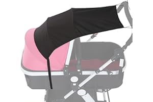 Nakazawa Baby Stroller Sunshade, Uv Protection Sunscreen, Universal Light Blocking, Sunshade Accessories,Protect Your Little One from Sun and Rain with Our High-View Stroller Shade Extender and Cover…
