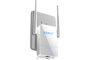 AERVY 2024 WiFi Extender Signal Booster for Home, 4X Faster Longest Range Up to 9,800sq.ft and 35+ Devices, Internet Repeater with Ethernet Port,WiFi Amplifier Easy Setup