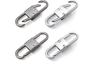 Aemoe Double Opening Mini Carabiner Zipper Clip Zipper Pull Replacement, Zipper Clip Theft Deterrent, Multipurpose Small Carabiner Zipper Clip for Luggage Suitcase Backpacks Key for Traveling Hiking