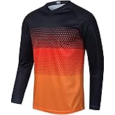 Men's Mountain Bike Jersey Long Sleeve MTB Off-Road Motocross Jersey Quick Dry Downhill&Motocross Shirts