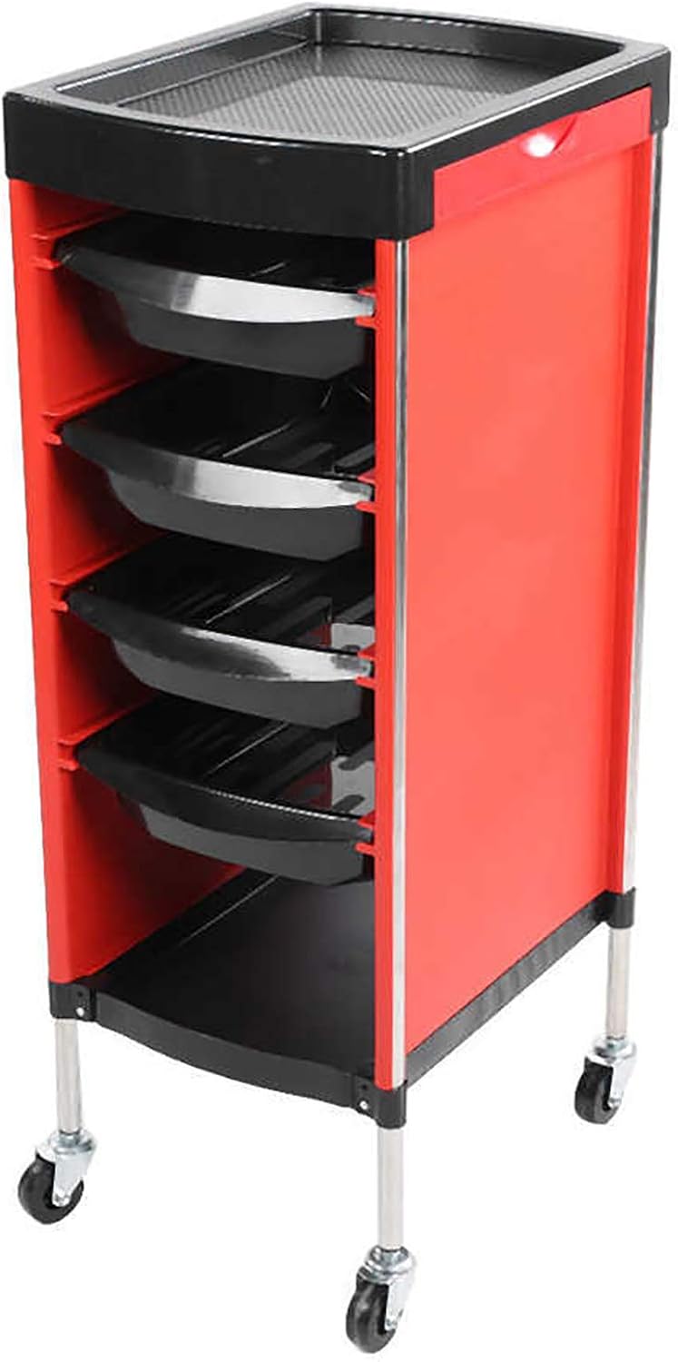 Multifunctional Salon Tray Cart 6 Layers Rolling Storage Racks for Salon SPA Beauty Hairdressing Hair Styling Tool Trolley: Home & Kitchen