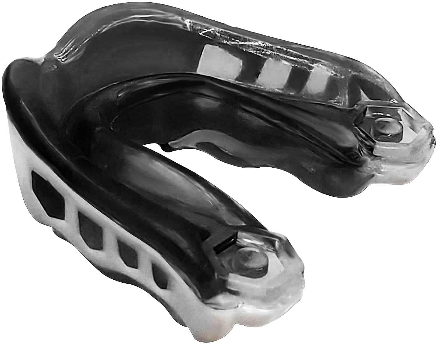 AW CARES Mouth Guard/Dental Guard - Slim Fit for All Football MMA, Boxing, Hockey, Basketball, Judo & All Contact Sports with Mouthguard Case for Adult & Youth with Gel to Protect Braces (Black)