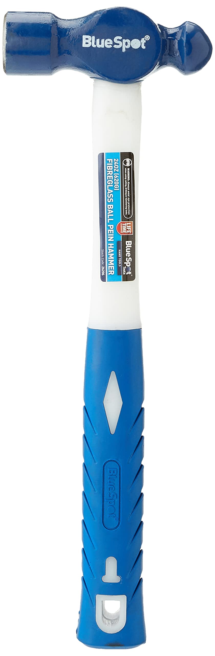 Blue Spot Tools Fibreglass Ball Pein Hammer, Blue, 24 oz