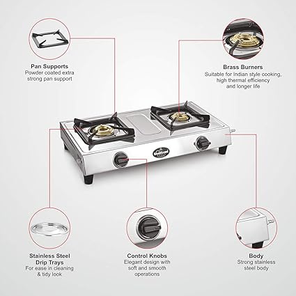 SUNFLAME LPG Stove Style 2 Burner