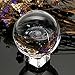 OwnMy Galaxy Crystal Ball Glass Sphere Display Globe Paperweight Healing Meditation Ball with Clear Stand for Creative Gift (3