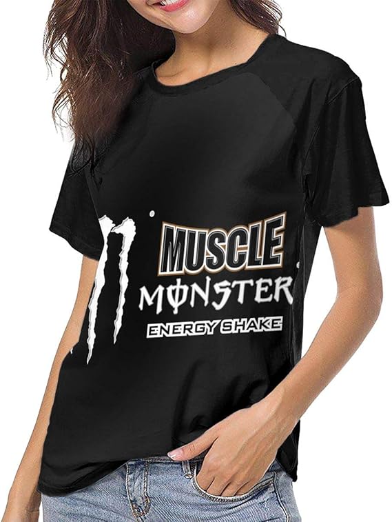 Amazon Co Jp 女の 半袖のポリエステルの Tシャツさん トップス 3dプリント個性的 ジョギングトレーニング カジュアル 吸汗 円襟 服 ファッション小物