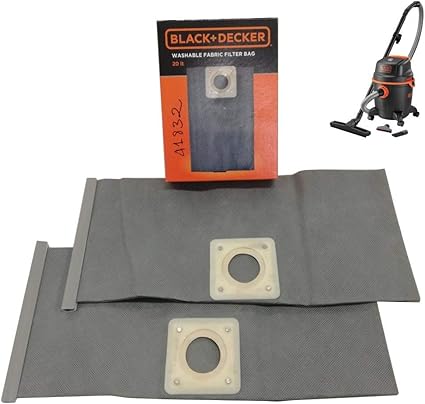 Black Decker Lot De 2 Sacs Reutilisables En Tissu Pour Aspirateur 20 L Accessoires De Rechange Pour Modeles Bxvc20pe Bxvc20pte Bxvc20xe Bxvc20xte Amazon Fr Cuisine Maison