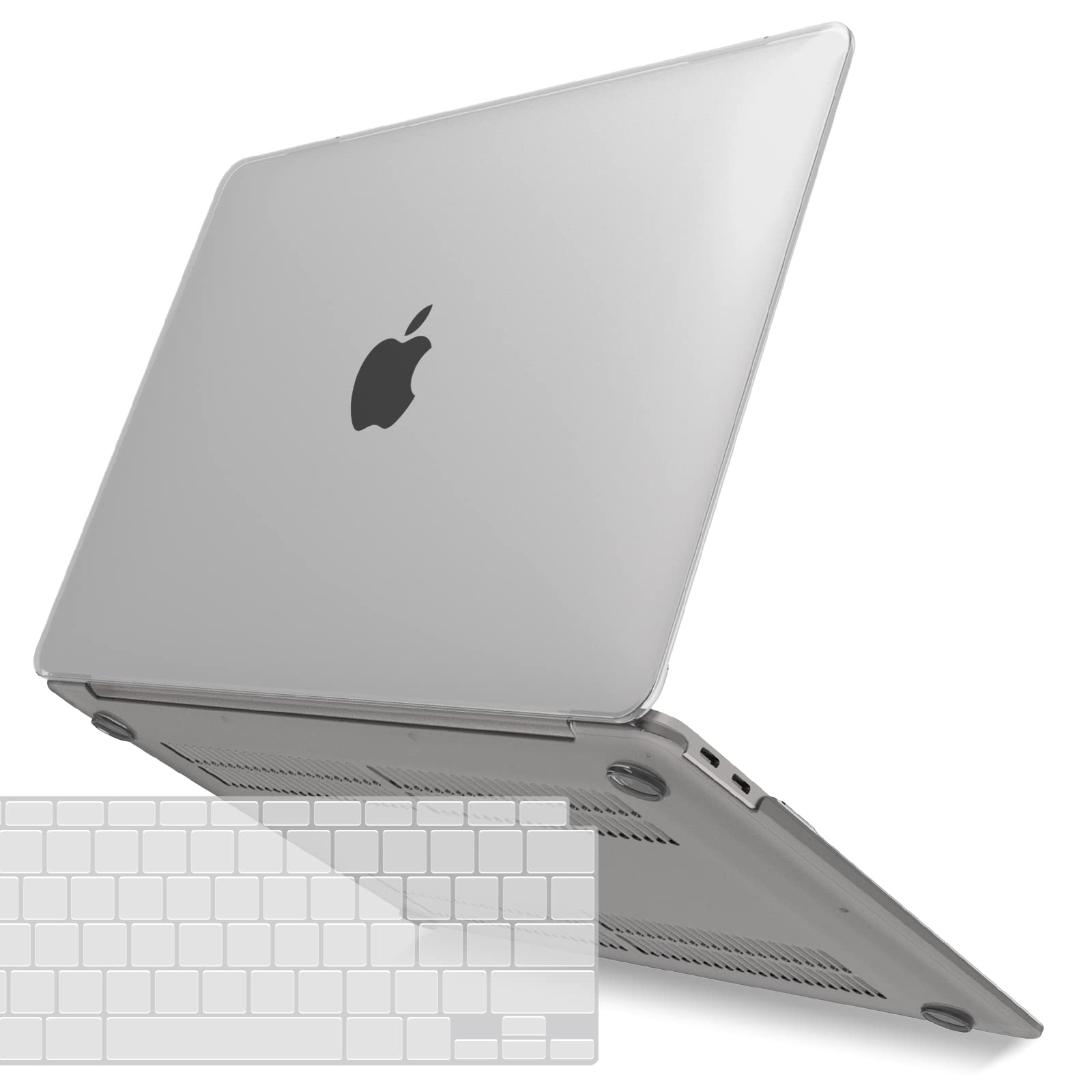 Photo 1 of IBENZER Compatible with New MacBook Air 13 inch Case 2022 2021 2020 M1 A2337 A2179 A1932, Plastic Hard Shell Case with Keyboard Cover for Mac Retina Display with Touch ID, Frost Clear, MMA-T13CL+1