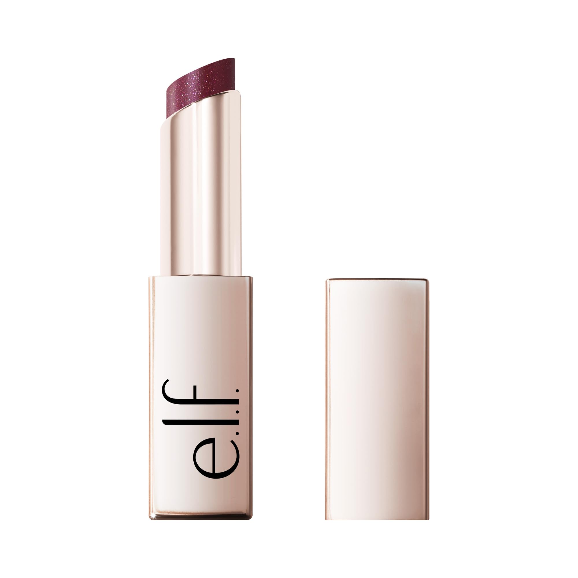 e.l.f. Glow Reviver Lip Oil Stick, Plumstruck | Tinted, Non-Sticky & Hydrating For A Soft-Shine Shimmer Finish, Vegan & Cruel
