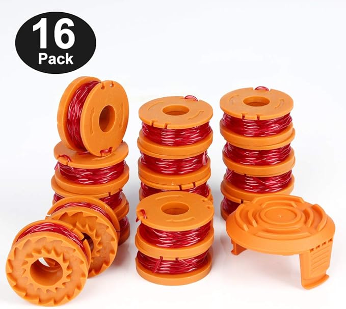 YWTESCH Replacement Trimmer Spool Line for Worx, 17 Pack