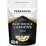 Terrasoul Superfoods Organic Raw Whole Cashews, 32 oz./2lb