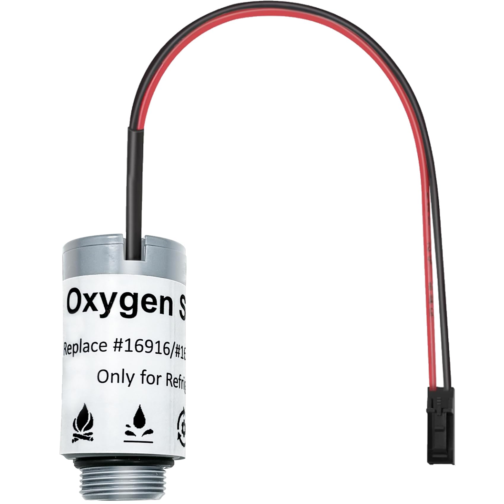 Photo 1 of 16916 Oxygen Sensor Compatible with Robinair R-1234yf, 16990, 16995, AC1234-4, AC1234-4-230, AC1234-6, AC1234-9, AC1234-4SL, Replacement for 16916 O2 Sensor