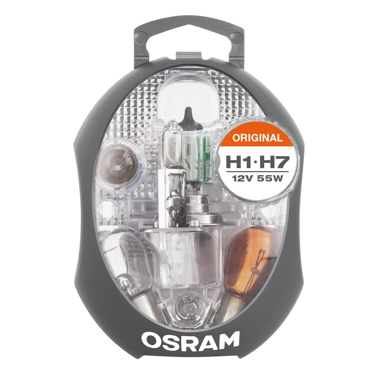OSRAM CLK H1/H7 Original Spare Halogen Lamp Box Set, 12 V