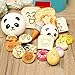 Techcell Food Resin Flatback Random Kawaii Mini, Soft, Squishy, Foods Panda, Bread Bun, Toasts Multi Donuts Phone Straps Charm Gift, 30 Piece