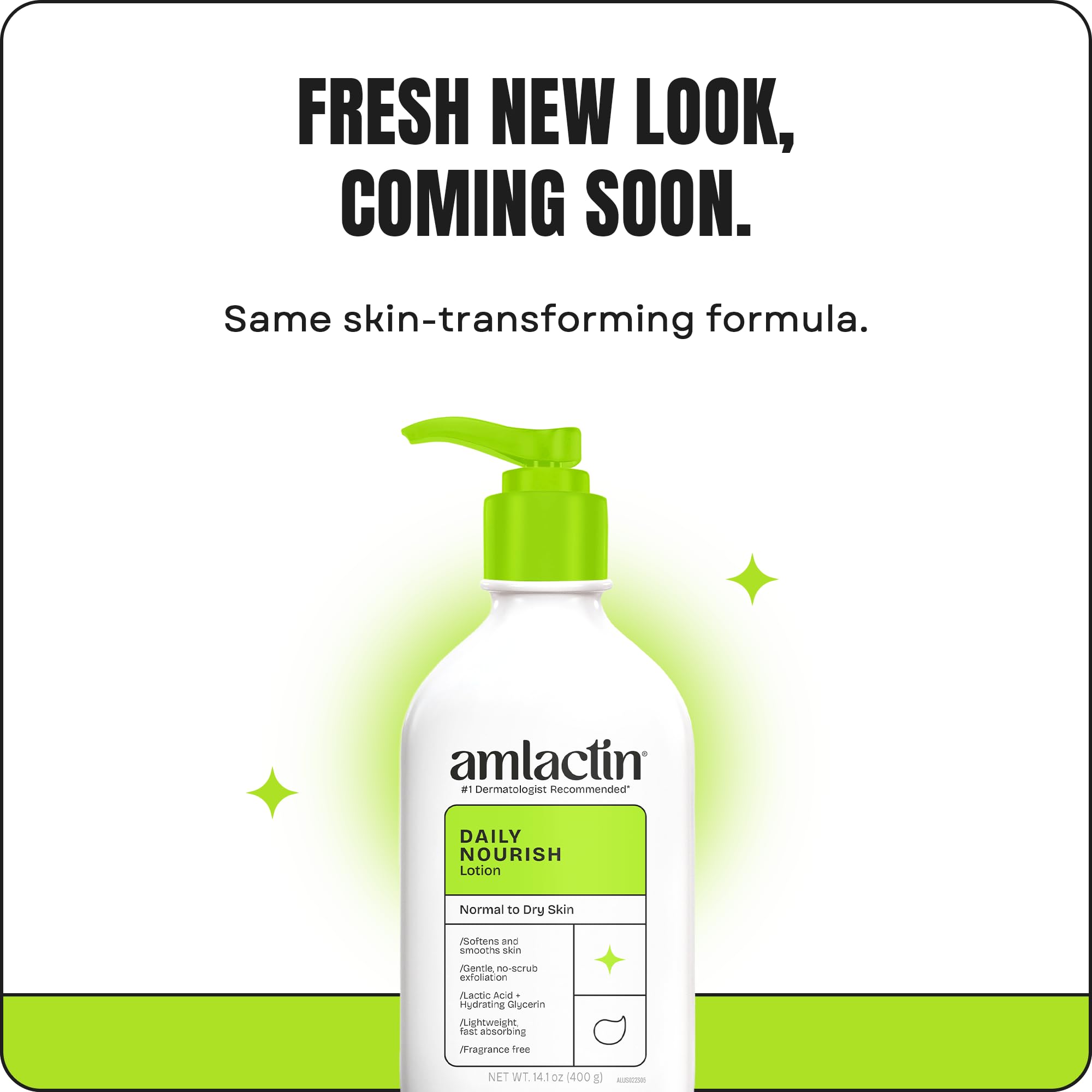 AmLactin Daily Nourish 12% - 14.1 oz Body Lotion with 12% Lactic Acid - Exfoliator and Moisturizer for Dry Skin (Packaging May Vary)​