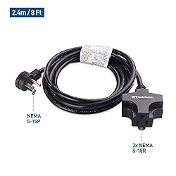 Cable Matters 3-Outlet 3 Prong Extension Cord 8