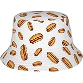 Funny Hot Dog Bucket Hats Fashion Travel Sun Hat Outdoor Fisherman Hat for Women Men Teens