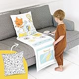 Sago Mini, 2-in-1 Fold Up Pillow Playset, Jinjaâ€™s Kitchen with Plush Accessories for Toddlers