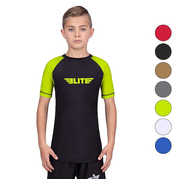 Elite Sports Standard Short Sleeve Kids Compression, MMA, BJJ, NoGi