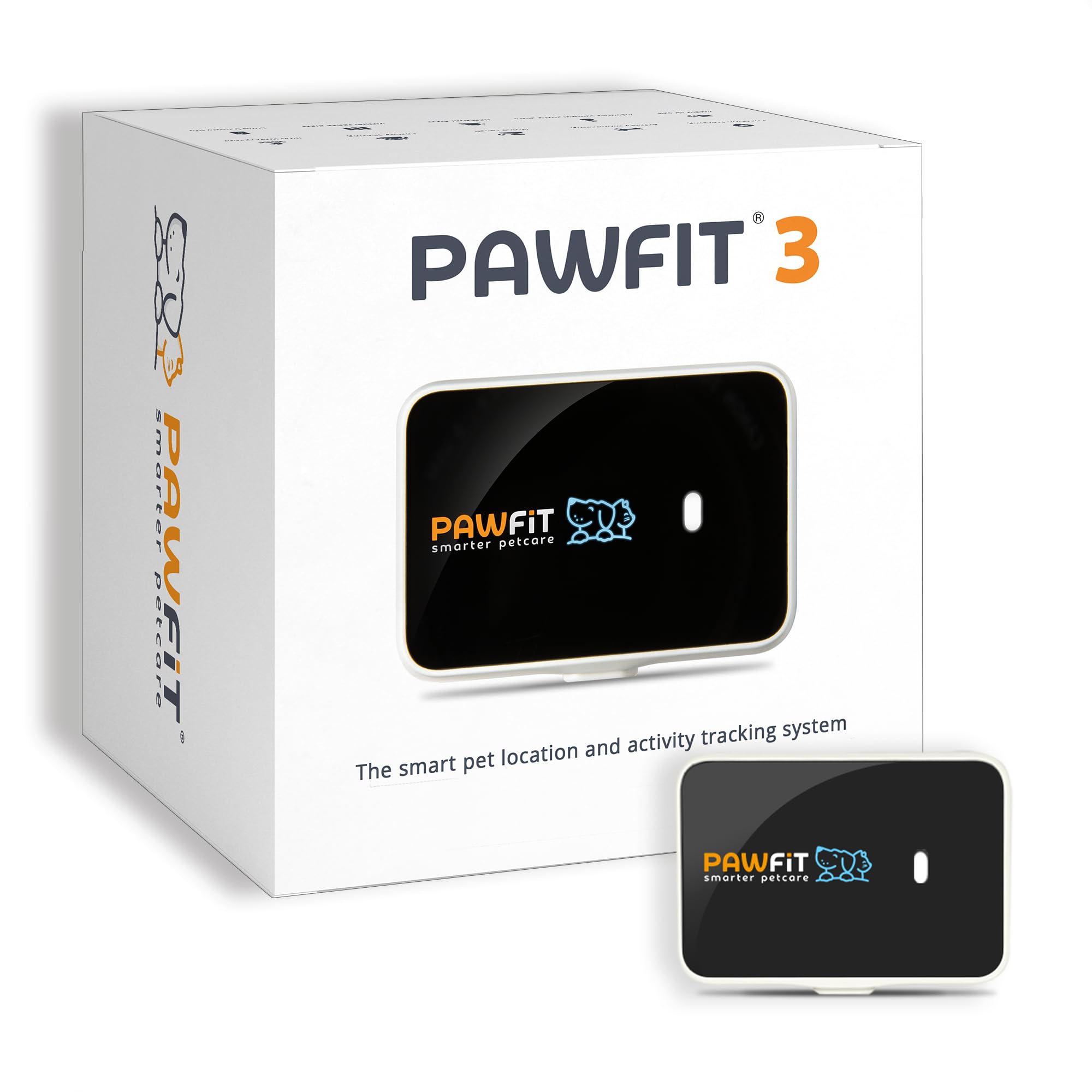 Pawfit 3 GPS Pet Tracker GPS Dog Tracker 4G Live Satellite Tracking, Multiple Smart Alerts, Fully Waterproof Activity Monitor for Dogs, Unlimited Range, Remote Voice Recall, Fits All Collars