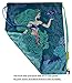 Mermaid Drawstring Backpack Bag for Kids Boys Girls Teens Birthday, Gift String Bag Gym Cinch Sack for School and Party