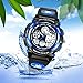 AZLAND Updated Sports Digital Kids Wrist Watches for Boys Quartz Analog Pointer Waterproof Teenagers Wacth Blue