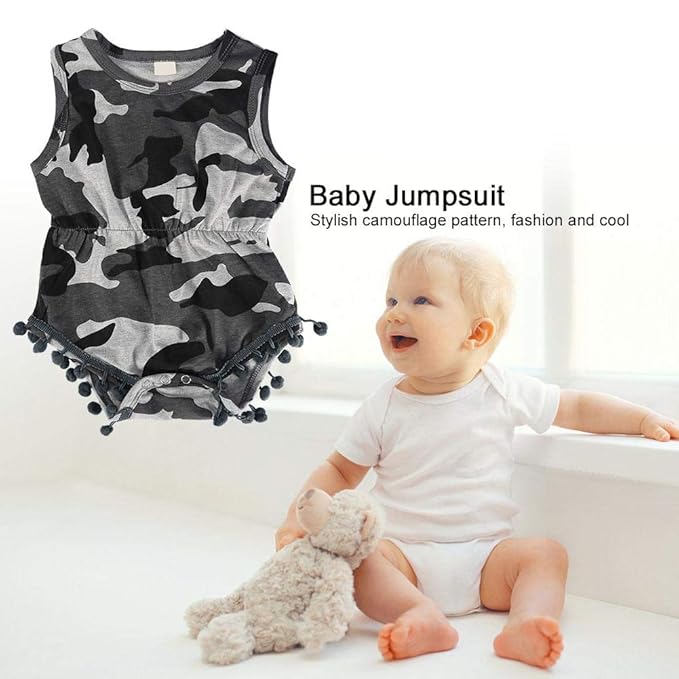 Bebe Barboteuses Vetements De Bebe Garcon De Camouflage Pour La Chasse Ou Les Fans Militaires Pretendent Des Vetements Bebe 70cm Gris Vetements Grenouilleres