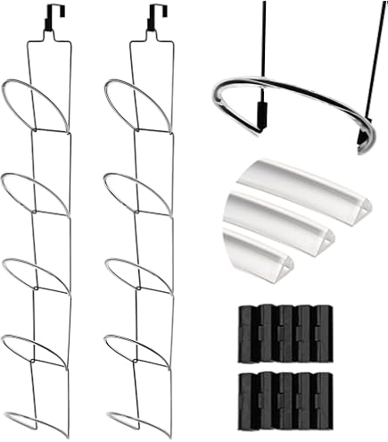 15-Pack Hat Rack Organizer - Wall Mounted Baseball Cap Display Storage