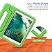 MoKo Case Fit Apple iPad 9.7 Inch 5th/6th Generation (2018/2017)/iPad Air/iPad Air 2 - Kids Friendly Shock Proof Convertible Handle Light Weight Protective Stand Cover, Green