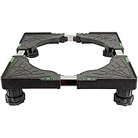 Universal Mobile BaseMini Fridge Stand with 4 Strong Feet Multi-Functional Adjustable Base for Adjustable Dryer, Washing…