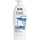 Curel Daily Healing Body Lotion for Dry Skin, Dermatologist Recommended Hydrating Body Lotion with Advanced Ceramides Complex, 20 Oz