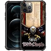 DJSOK Compatible with iPhone 14 Pro Max Case,Design Pattern Back Bumper Anti Scratch Reinforced Corners Soft TPU Caver,Cases for Men Women-Classic American Old Flag We The People Eagle