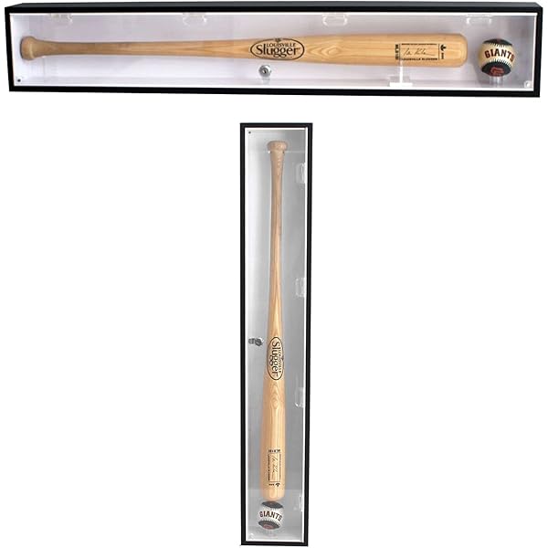 Acrylic Baseball Bat Rack Display Shelf Holder, Clear Wall Mount Bat Bracket Baseball Bat Rack