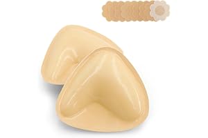 DEPOVOR Ultra Boost Inserts Double-Sided Adhesive Pads Sticky Bikini Padding Inserts for Sports Bra Swimsuit