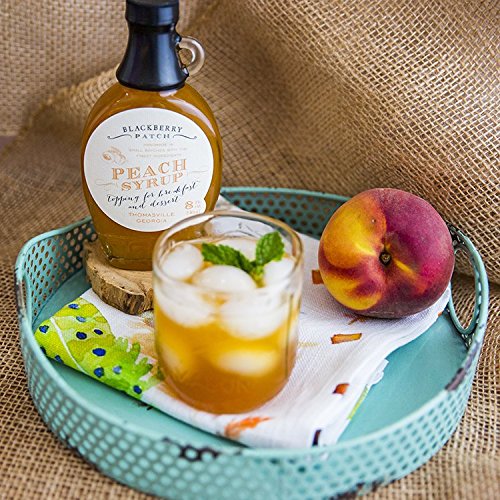 Peach Syrup 3 Ingredients - Blackberry Patch 8 oz bottle - Old Fashioned Syrup for Pancakes, Waffles, French Toast, and Desert Topping