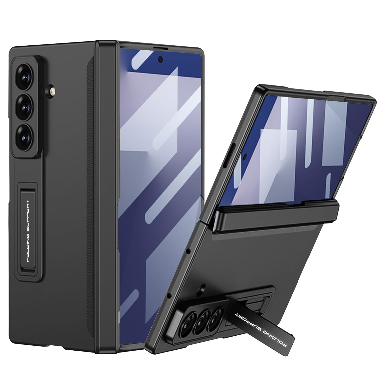 Photo 1 of DOOTOO for Samsung Galaxy Z Fold 7 Case Magnetic Hinge Coverage Protective Kickstand & Screen Protector All-Inclusive Shockproof Case for Samsung Galaxy Z Fold 7 (Black)