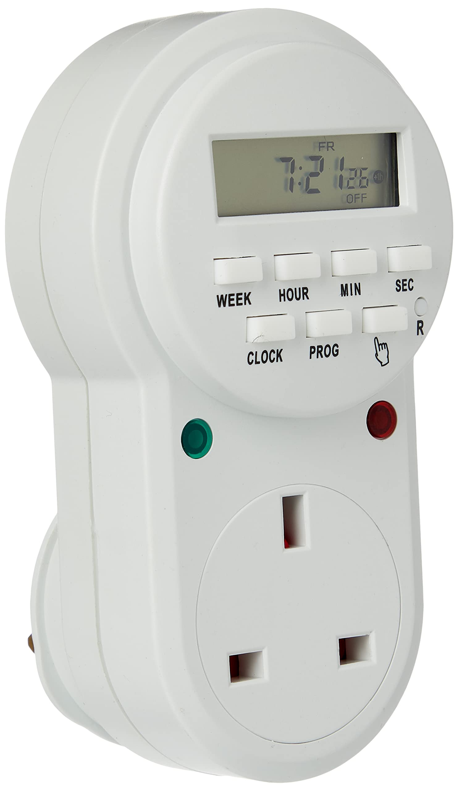 Electronic digital mains Timer Socket Plug-in with LCD Display 12/24 Hour 7 Days