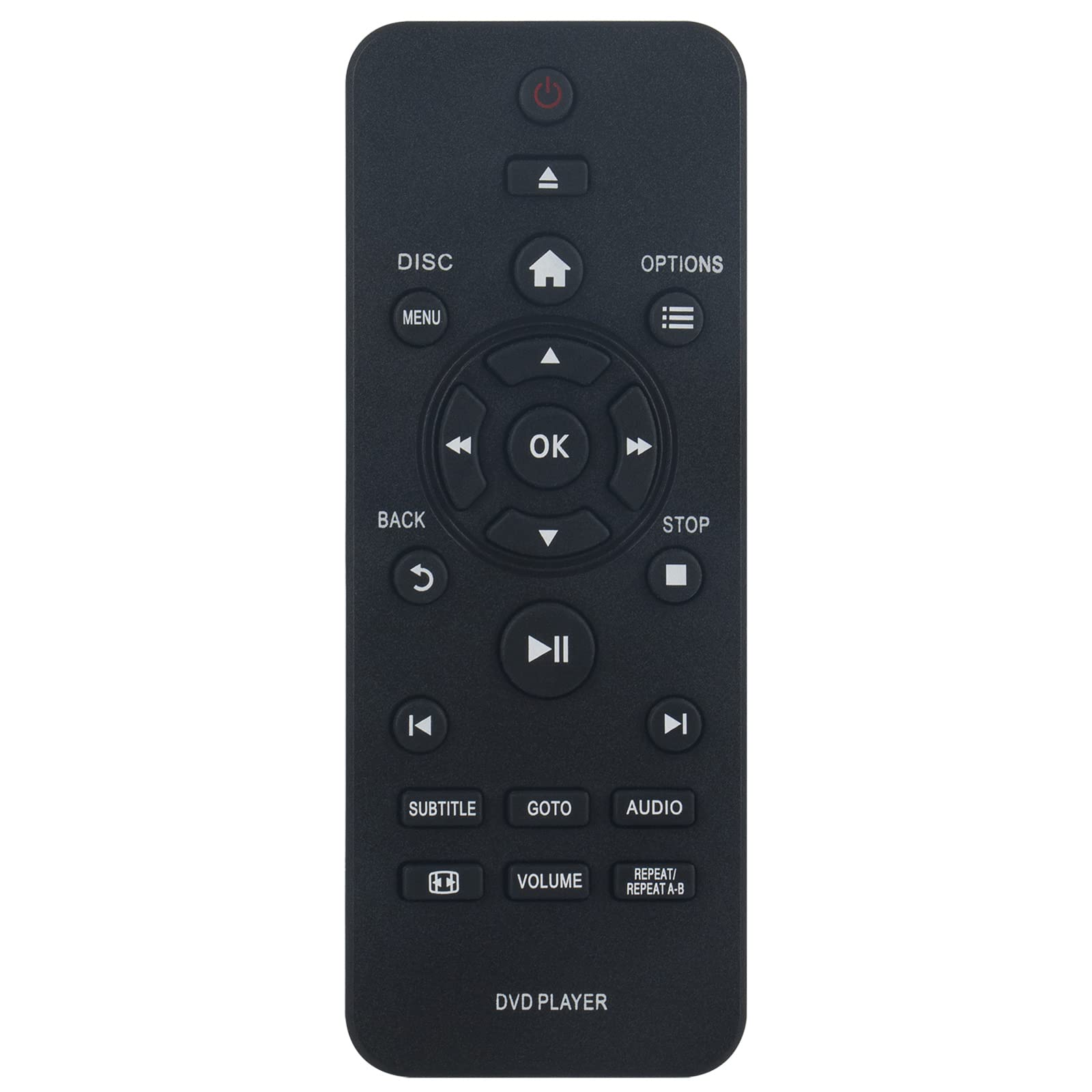 RC-5721 Replacement Remote Control Fit for Philips DVD Player DVP2880 DVP2880/F7 DVP3602 DVP3602/F7 VD2433 DVP3864K DVP3864K/51 DVP3868G DVP3850G DVP3850K DVP3850K/98 DVP3852K