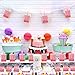 AerWo 50pcs Mini Ice Cream Shape Candy Boxes, Cute Baby Shower Favors Boxes Gifts Bags for Baby Shower Birthday Party Decoration, Pink