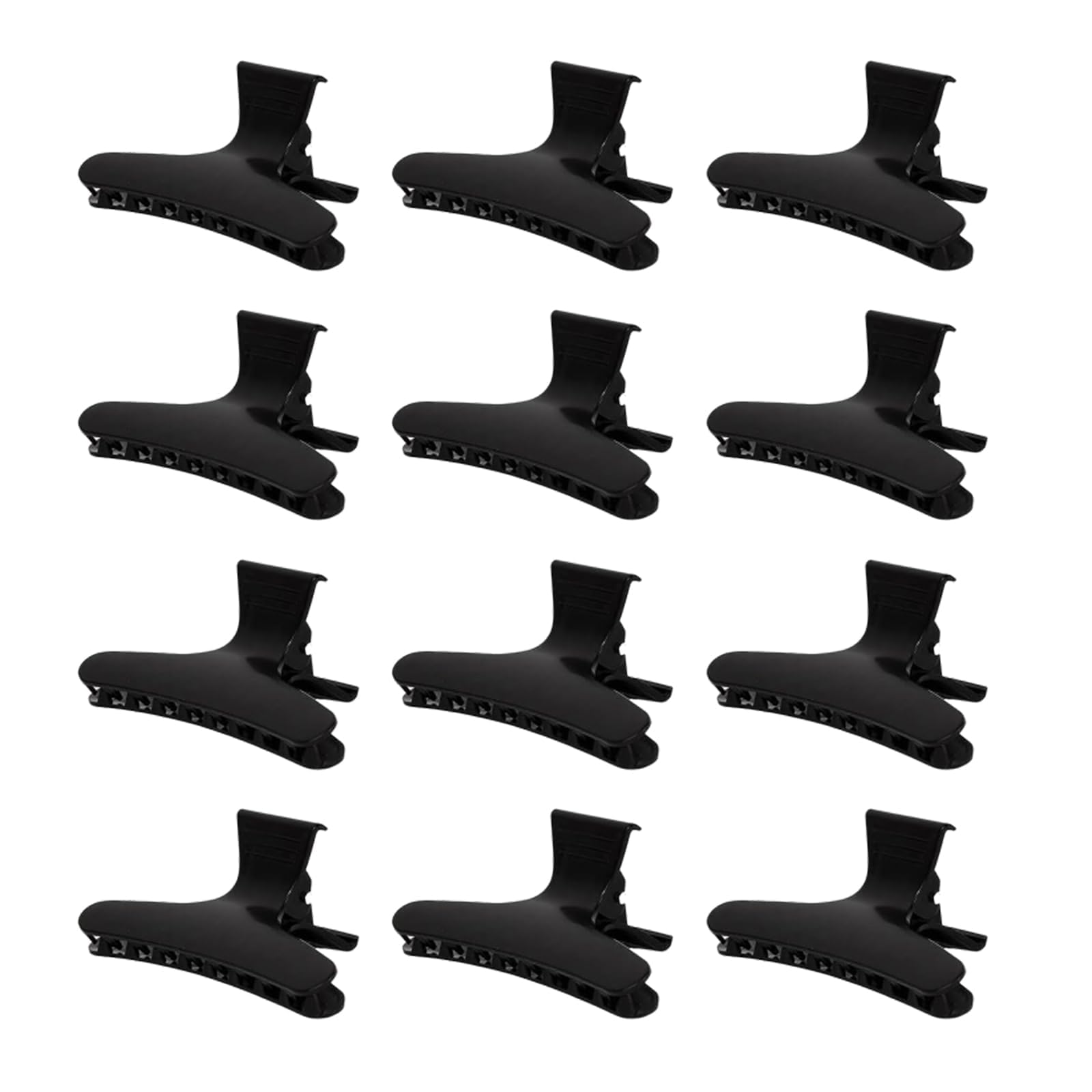 12 PCS hairdresser clips, butterfly hair clips, Salon Hairdresser butterfly clips, Hair Styling Accessories black hair clips for Women Girls(Black)