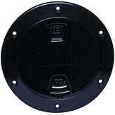 Beckson Screw Deck Plate 4" BLK Smooth
