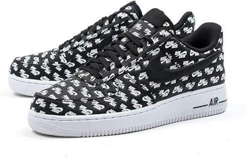 nike air force 1 low all over logo black