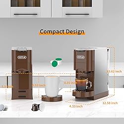KOTLIE Multifunctional 4in1 Espresso Machine, 19Bar